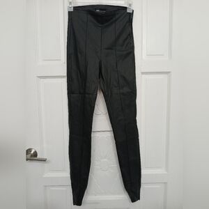 Zara skinny pants faux leather Size S